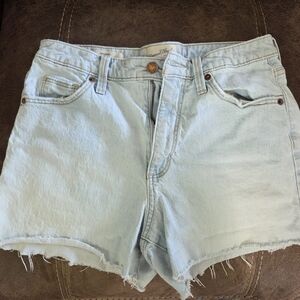 Universal Thread Blue Jean Shorts Distressed High-Waisted